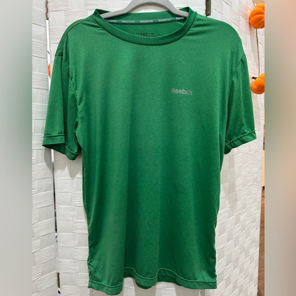Reebok Men’s Green Performance T-Shirt Athletic Gym Tee Size S
